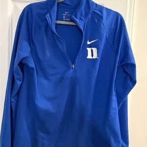 Duke Nike Blue Quarter-Zip Pullover